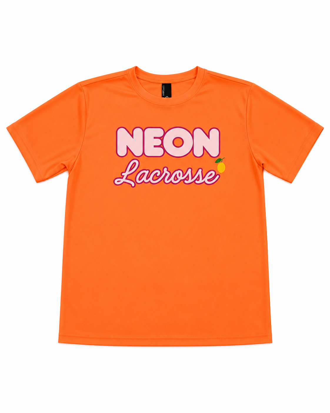 Neon Orange Tshirt with Pink/L.Pink Logo