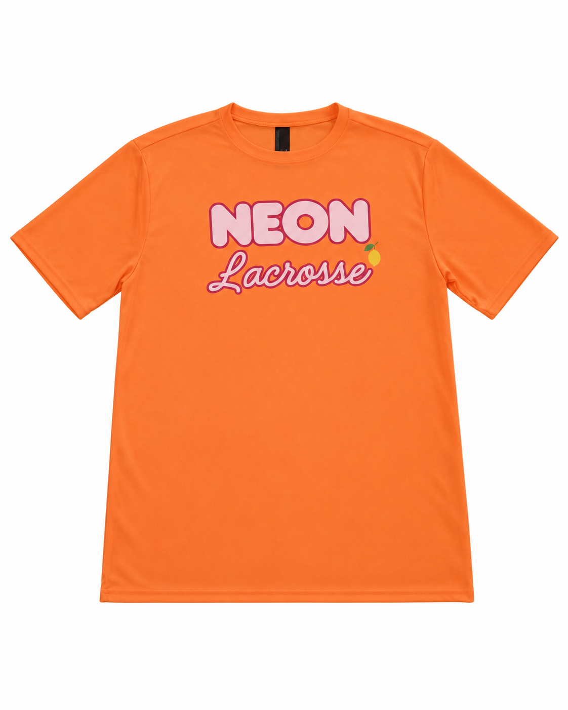Neon T-Shirts Orange with Light Pink Logo
