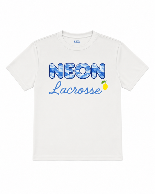 Neon White with Blue Camo