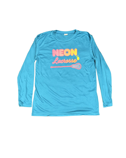 Neon Long Sleeve Shirt Blue