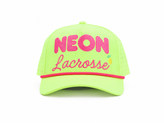 Neon Yellow with Pink Embroidery