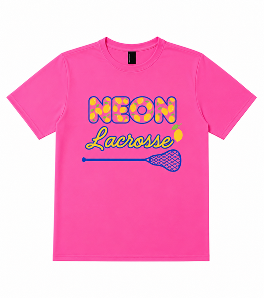 Neon Pink with Lemon Logo