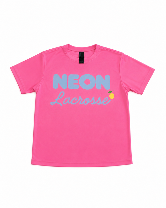 Neon Pink with Light Blue/Grey