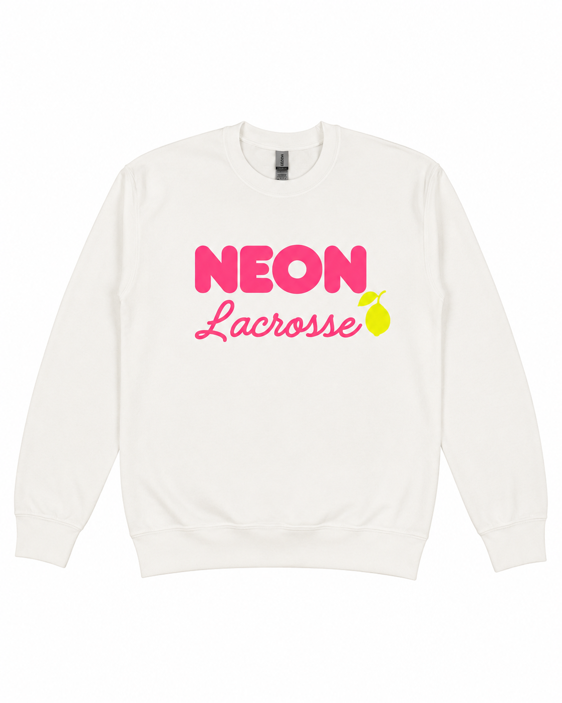 Neon Sweatshirt White Puff