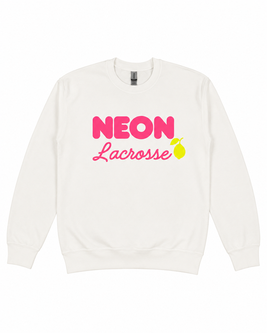 Neon Sweatshirt White Puff