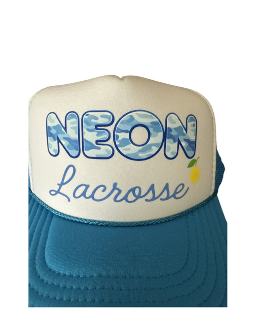Neon Hats Blue Camo