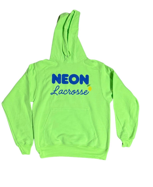 Neon Sweatshirt Green with Blue