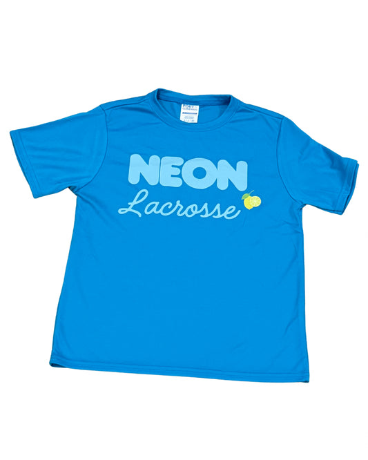 Neon T-Shirts Blue with Light Blue Logo