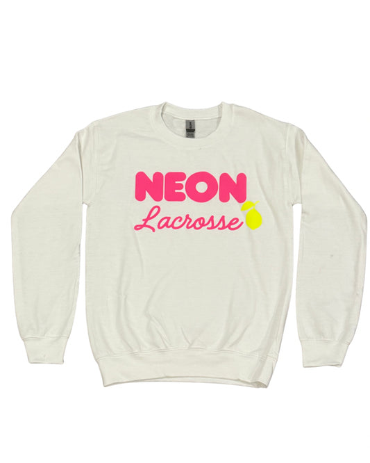Neon Sweatshirt White Puff