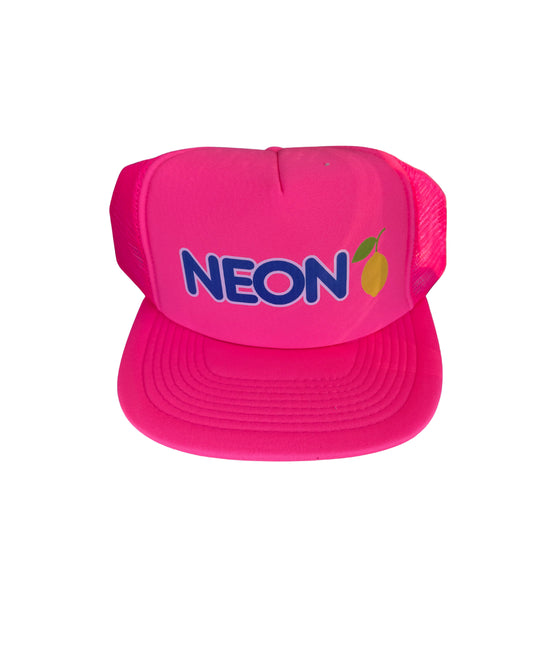 Neon Hats Pink with Blue